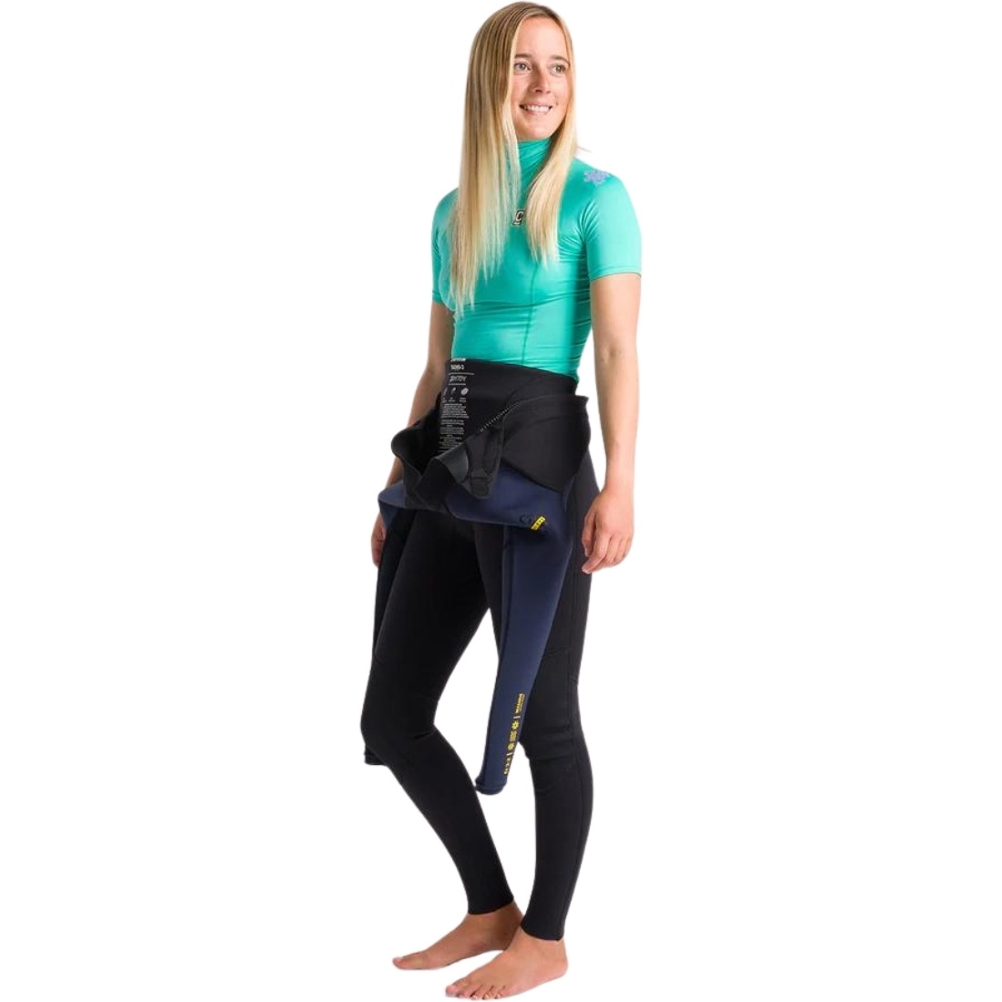 2026 C-Skins Colete De Lycra NuWave X De Manga Curta Com Gola Redonda Para Mulher C-NLYSSWT - Aqua / Lilás